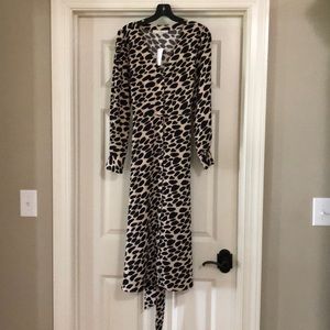 Loft new with tags size 4 animal print dress